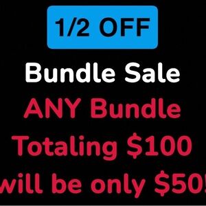 1/2 OFF Bundle Sale!!!